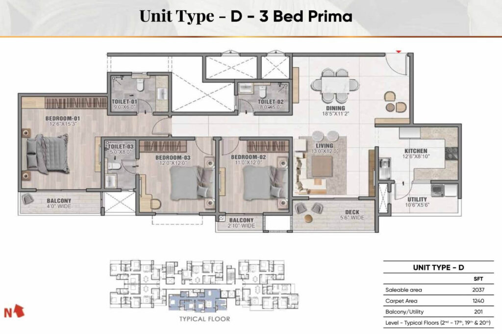 Prestige Camden Gardens Floor Plan3