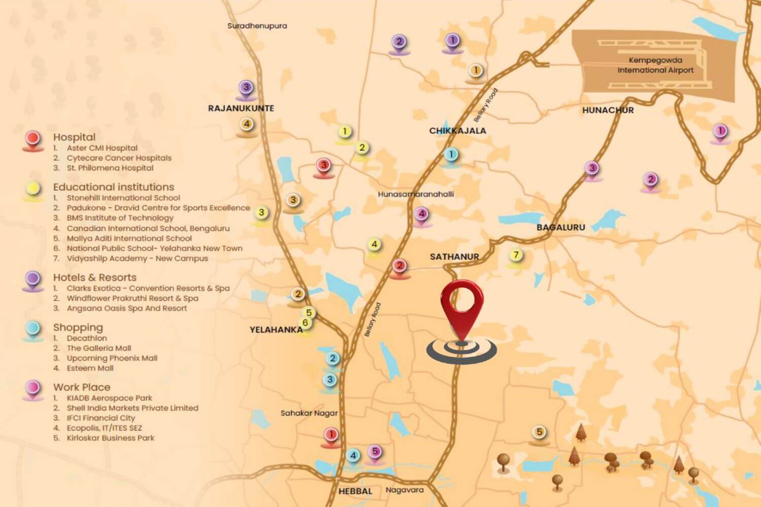 Prestige Camden Gardens Thanisandra Location Map Prestige Camden Gardens Thanisandra Location Map